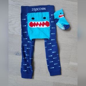 Zoocchini Baby Leggings And Socks 12-18 M